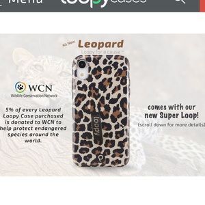 iPhone XR leopard loopy case